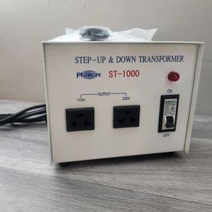 Philmore White Step-Up & Down Transformer ST-1000 Heavy Duty Voltage Converter